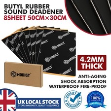 Car Engine Bay Butyl Sound Deadening Mat 50% Thicker Hood Heat Shield 4.2mm UK