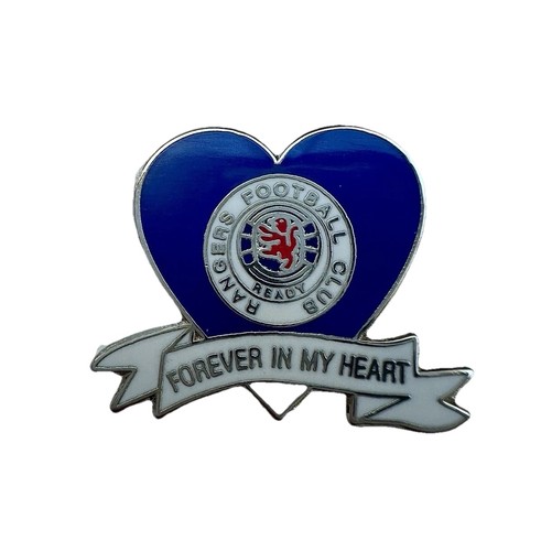 Rangers heart pin badge - rangers,