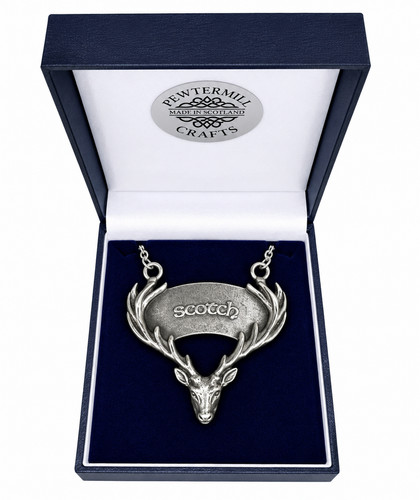 Handmade pewter scotch stag - pewter,