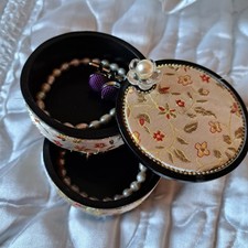Ladies Jewel Box From Gleneagles Hotel Studio In Scotland Plus 2 Items. No Tags.