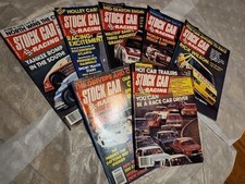 STOCK CAR RACING 7  vintage  magazine's 