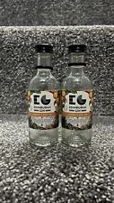 Edinburgh Gin Orange & Basil Gin - Two Empty Glass Bottles - 50ml / 5cl Each