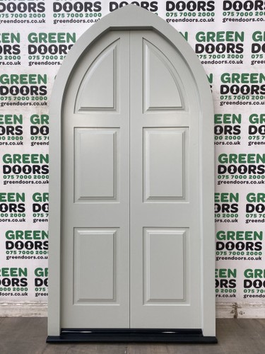 Arched french double doors - arched,