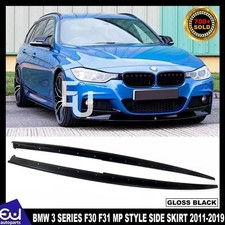 FOR BMW 3 SERIES F30 F31 MP STYLE SIDE SKIRT EXTENSION BLADE LIP GLOSS 2011-2019