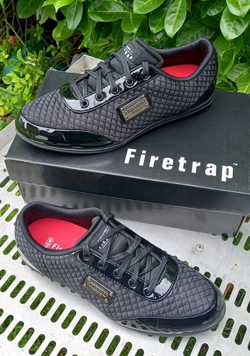Firetrap black trainers - black,