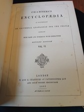 Antique book 1882. Chambers