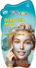7th Heaven Dead Sea Mud Clay Face Mask with Pro-Vitamin B5, 15 g (Pack of 1) 