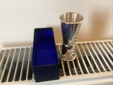 Vintage Silver-Plated Spirit Measure.