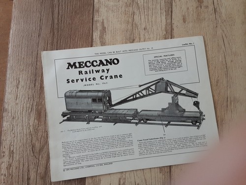 Meccano special model - meccano, leaflet