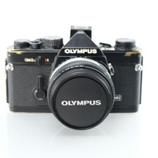 Olympus OM-2N 35mm Film SLR Camera + 50mm f/1.8 Lens - Tested Vintage Black