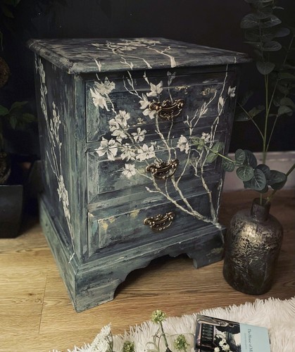 Hand painted furniture chest - painted, furniture,