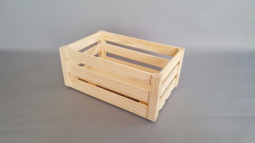 Wooden crate box decoupage - crate,
