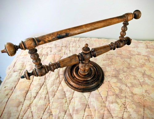 Antique walnut ceil lit - walnut, de