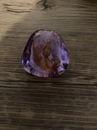 Glass vintage paperweight - glass,