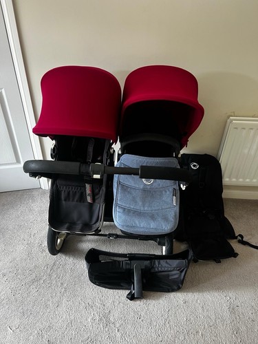 Bugaboo donkey duo red with - duo,