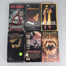 HORROR VHS LOT of 6 -