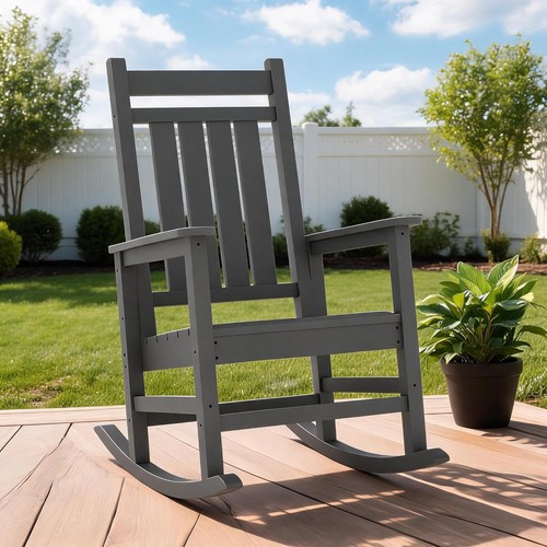Outdoor rocking chair high - rocking,