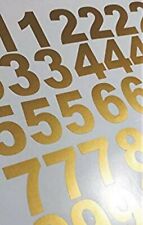 11/2 inch (38mm ) GOLD VINYL SELF ADHESIVE NUMBERS Sign DIY EASY APPLY