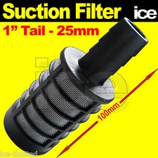 PRESSURE WASHER WATER SUCTION FILTER BARREL TUB DRUM 1" HOSE BARB KARCHER PETROL