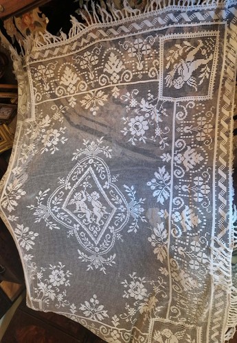 Vintage white cotton - vintage, lace
