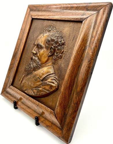 Antique bronze relief - bronze,