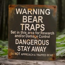 Vintage Porcelain Bear Trap