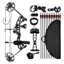 Uimoso Compound Bow Archery Right Hand Arrow Kit 70 Lbs 320 fps for Hunting