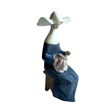 Lladro Seated Nun, Time To Sew