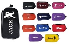 PERSONALISED BOOT BAG FOOTBALL RUGBY TOILETRY SPORTS SCHOOL TRAVEL SHOE BAG
