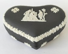 Wedgwood Black Jasper Heart