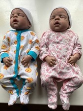 Gorgeous 21” Reborn Baby Twins, Boy/Girl, Full Body Vinyl, Anatomically Correct