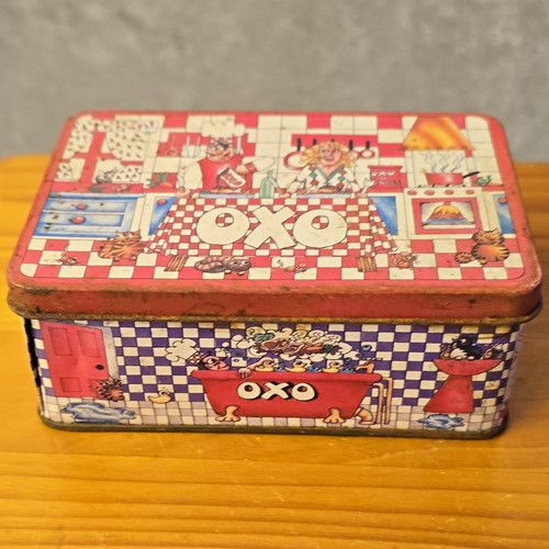 Vintage oxo stock cubes - stock, tin