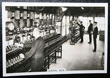 LMS Power Operated Signal Box Interior   Vintage 1930's Photo Card  EE25