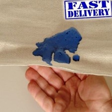 2 x 12ft x 9ft COTTON DUST SHEETS PLASTIC BACKED LAMINATED PAINTERS  SHEET  