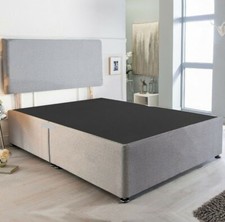 Small single, single, small double, double and king size divan bed base in grey!