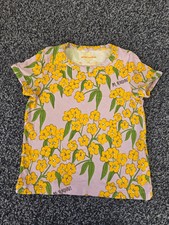 Mini Rodini Purple Yellow Alpine Flower T-shirt Size 80 86 Age 12 18 Months