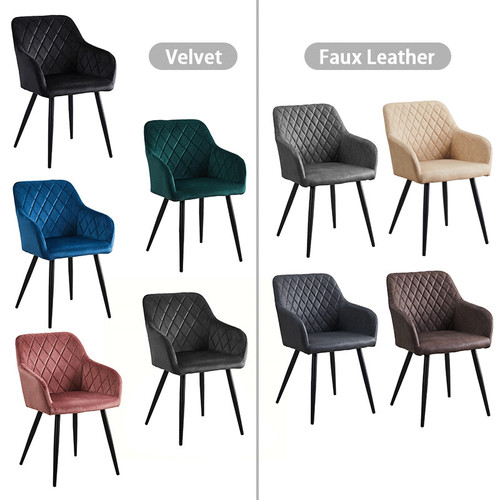 2pcs dining chairs - dining, faux
