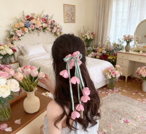 Women floral fabric bow - women’s,