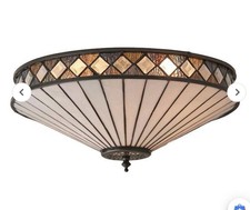 Interiors 1900 Fargo Flush Tiffany Ceiling Light (Shade Only)