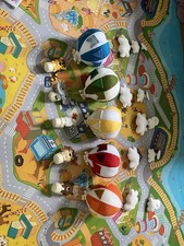 Handmade Hot Air Balloon Nursery Mobiles Set Of 5 - Lion, Tiger, Bear, Bunny, El