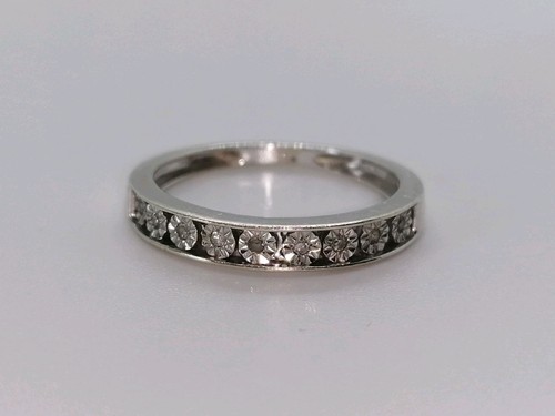9ct white gold vintage diamond - gold,