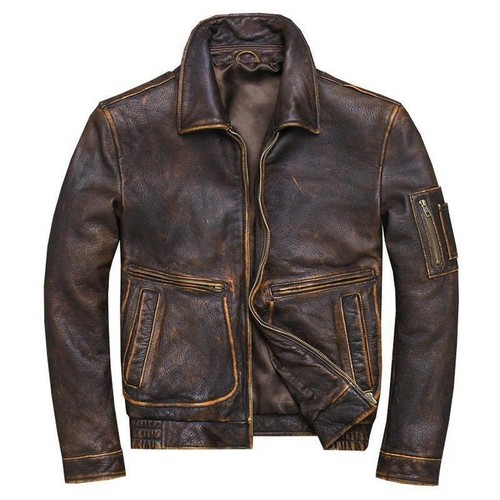 Men distressed brown cafe - distressed,