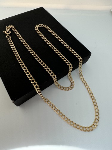 9ct yellow solid gold double - solid,