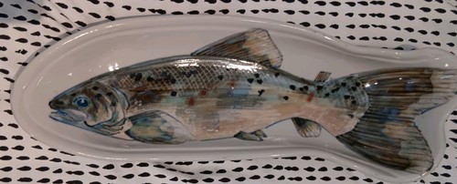 Highland stoneware fish dish - highland,