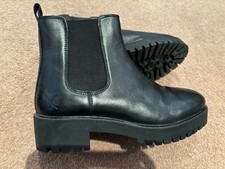 Crew Clothing Black Leather