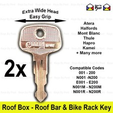 2x Thule Roof Box, Bar Key