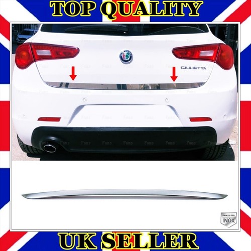 Chrome rear trunk bottom trim - rear,