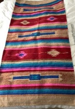 Vintage Native American Navajo Indian Rug 1600 x 780mm, Excellent Condition