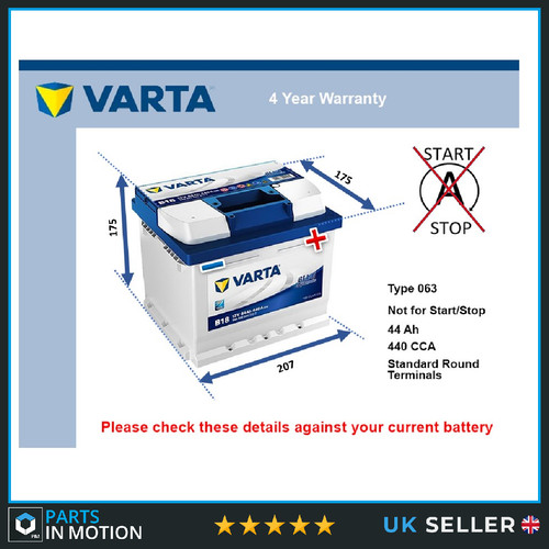 Battery fits ford - ford, transit