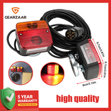 FOR Caravan & Boat | 7.5M 7Pin Waterproof Trailer Lights 5 Modes Heavy Duty​